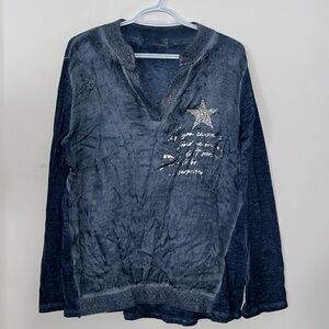 Amorosa Studded Star Top - Light blue 💕